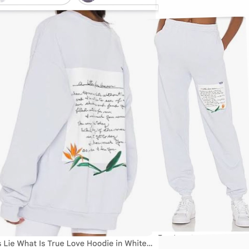 Boys Lie - what is true love sweatshirt and sweatpants set